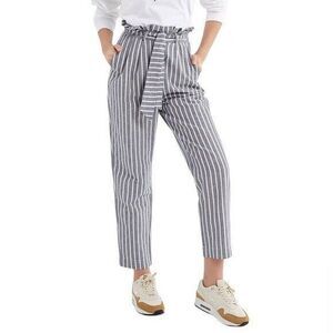 URBAN Outfitters Women's Striped High Rise Paper Bag Pants Women Sz 4